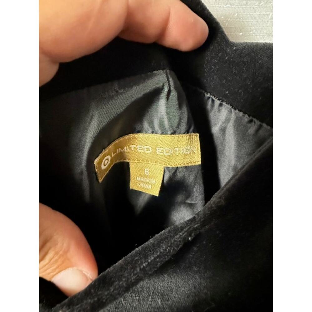LIMITED EDITION BLACK STRAPLESS DRESS SIZE 6 - Picture 4 of 6